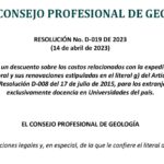 Resolución D-019 de 2023