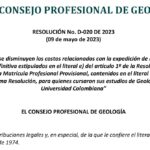 Resolución D-020 de 2023